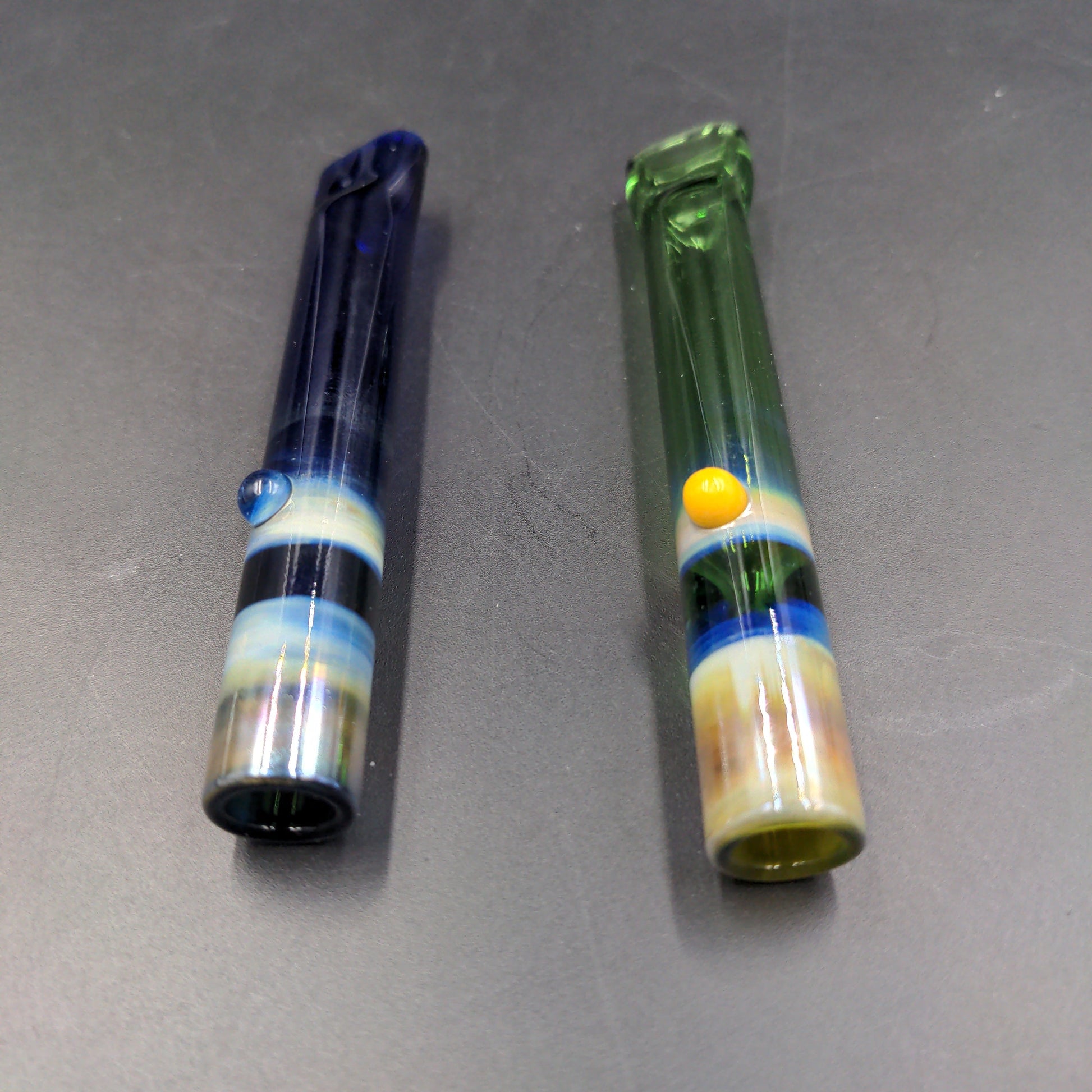 3.5" Flat Mouth Chillum - by LimboGlass