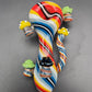 4" Color Spiral Mushroom Spoon Pipes - rainbow