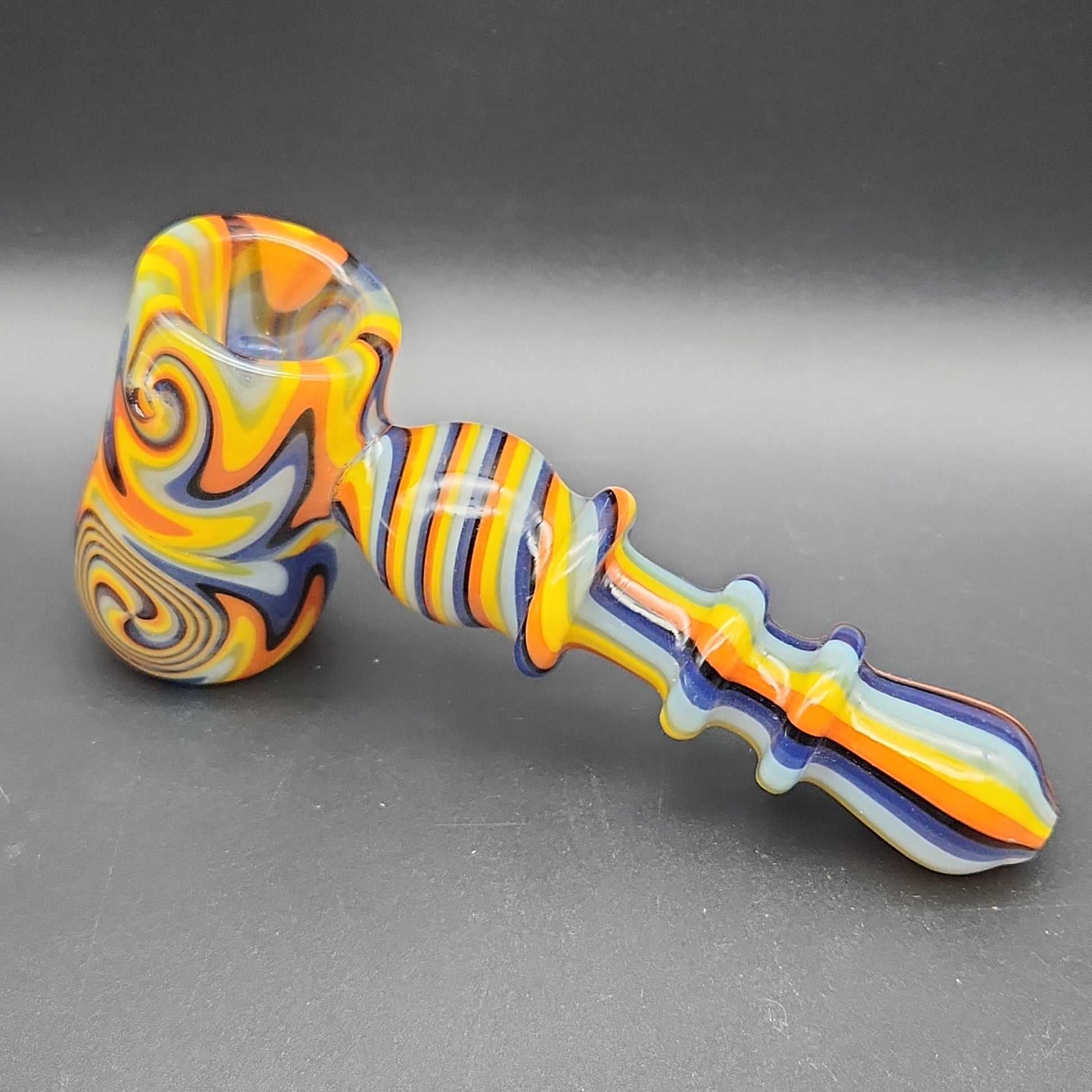 5" Full Wig Wag Hammer Bubblers Yellow Rainbow