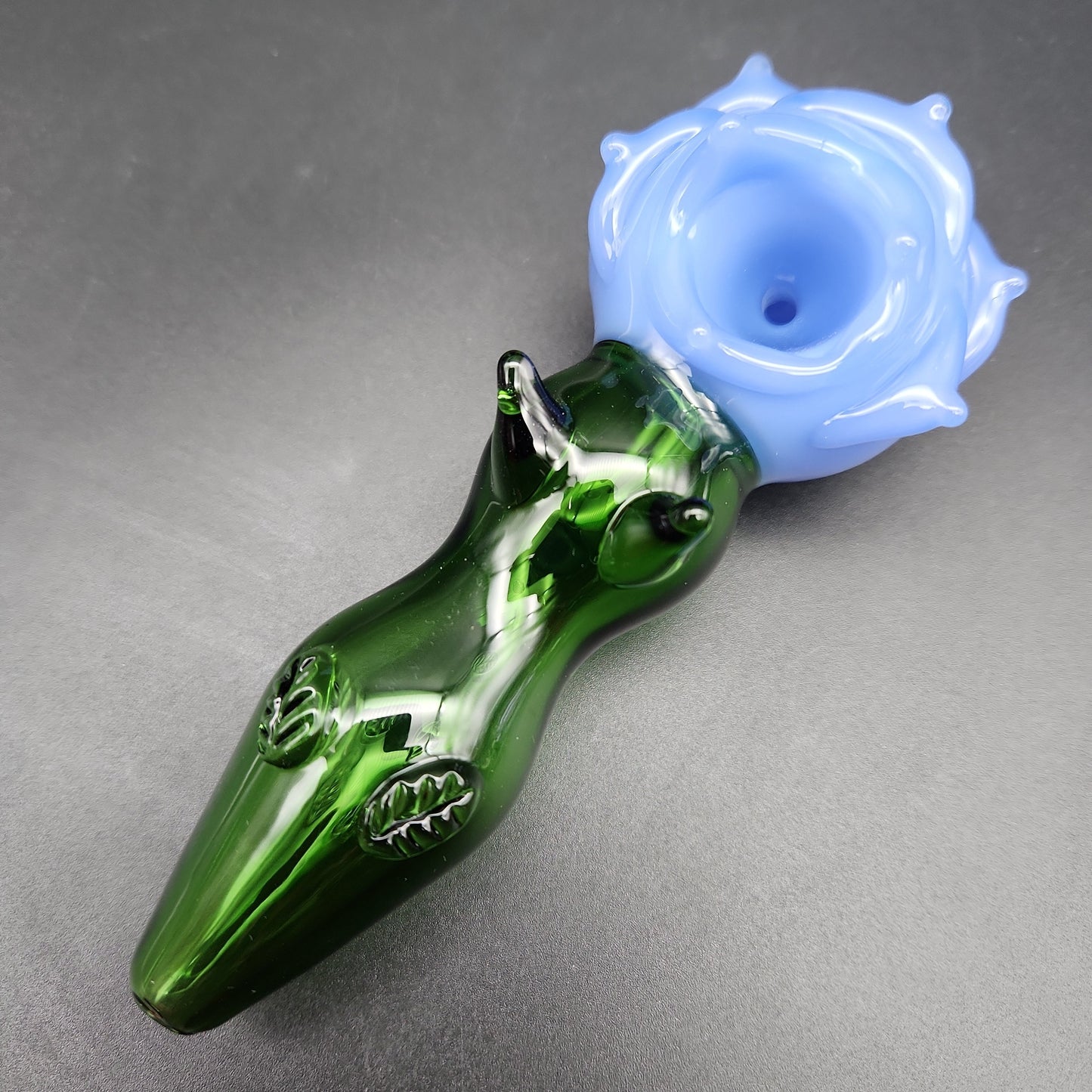 5" Rose Petal Hand Pipes - blue