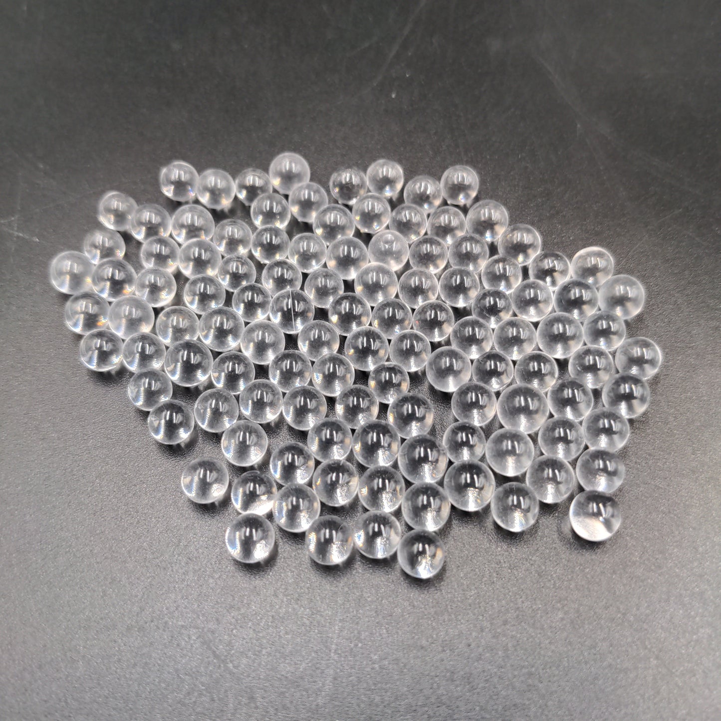 6mm Clear Round Terp Pearls - Quartz