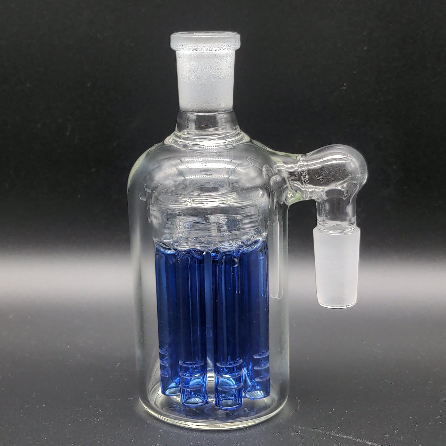 8 Arm Ash Catcher 14mm 90 Degrees blue