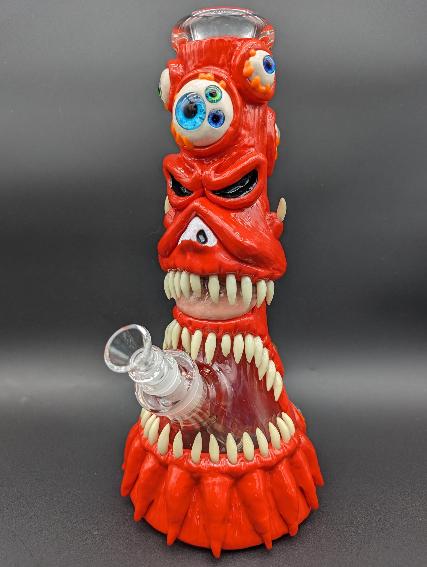 13" Monster Mouth 3D Beaker Bong 7mm