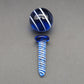 Color Swirl Terp Slurper Screw & Marble Set | 2pc Blue