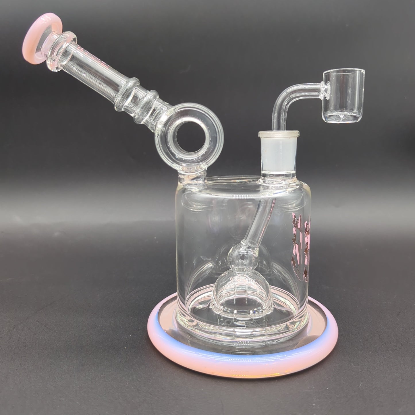 Donut Oil Rig with Froth Perc 7"