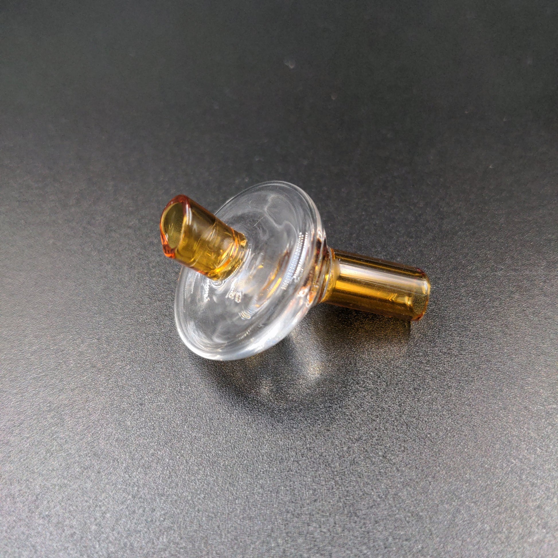 Glass Straw Simple Carb Cap amber