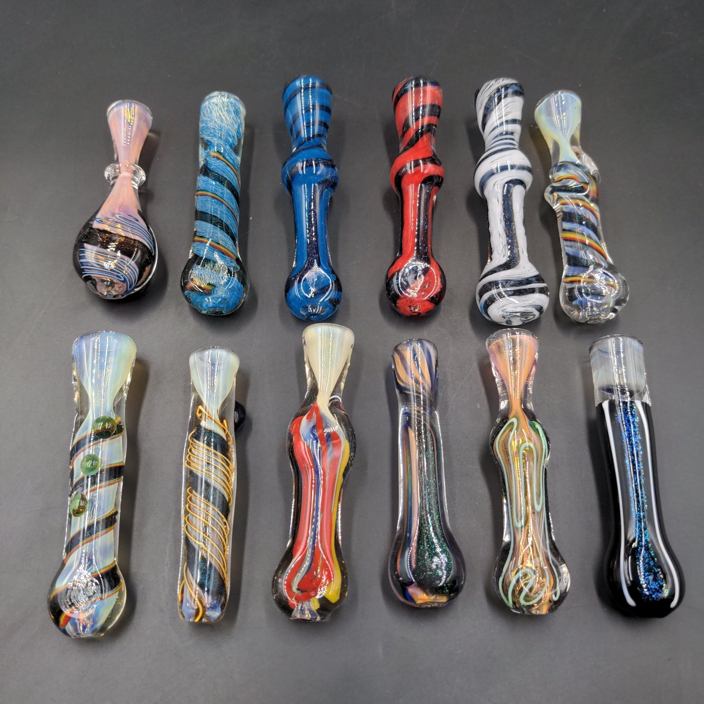 High End Dichro Glass Chillum | 3" - 4"