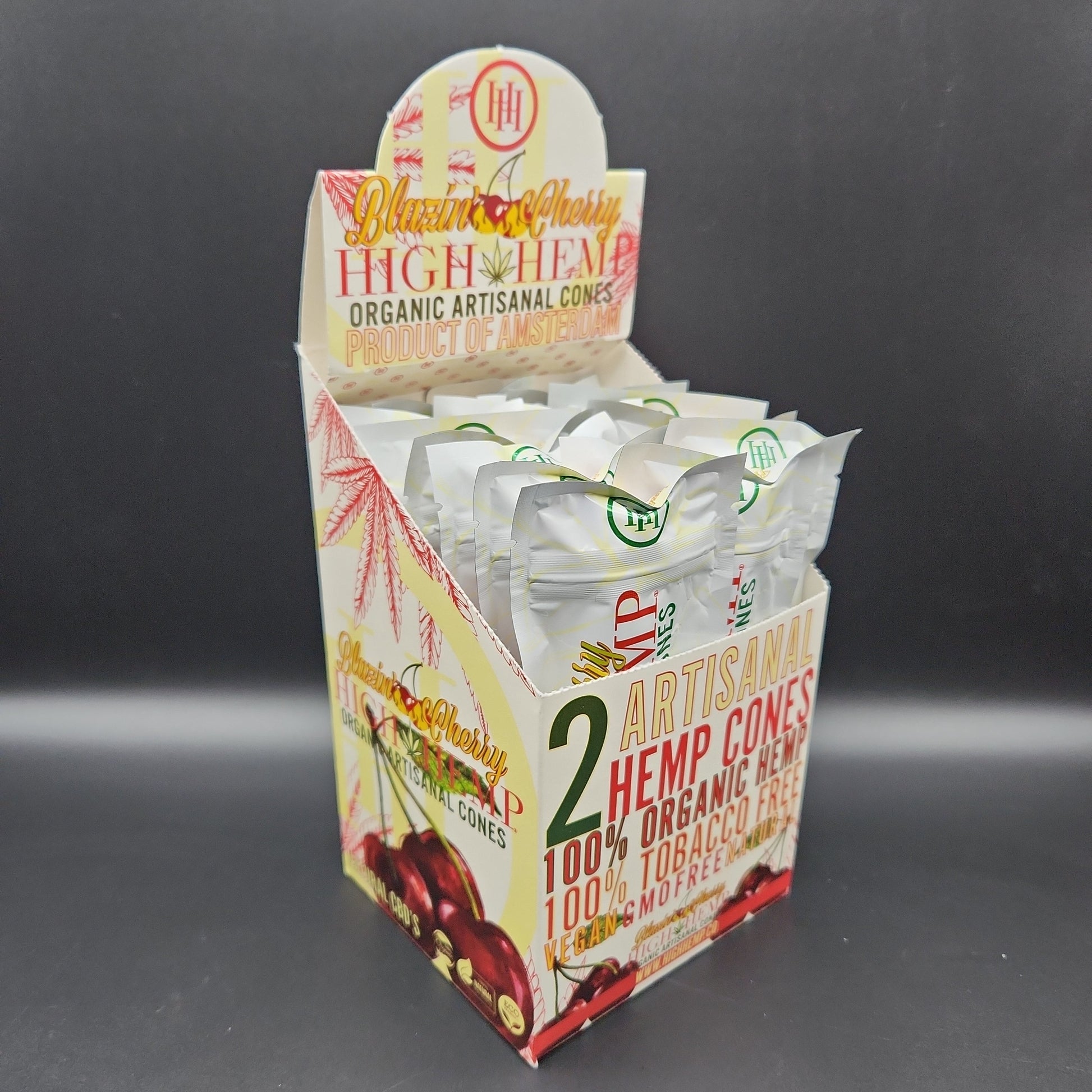 High Hemp Cones - Box of 15 Blazin Cherry