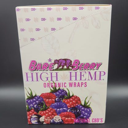 High Hemp Wraps - Box of 25 - Bare Berry