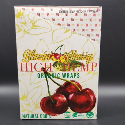High Hemp Wraps - Box of 25 - Blazin Cherry