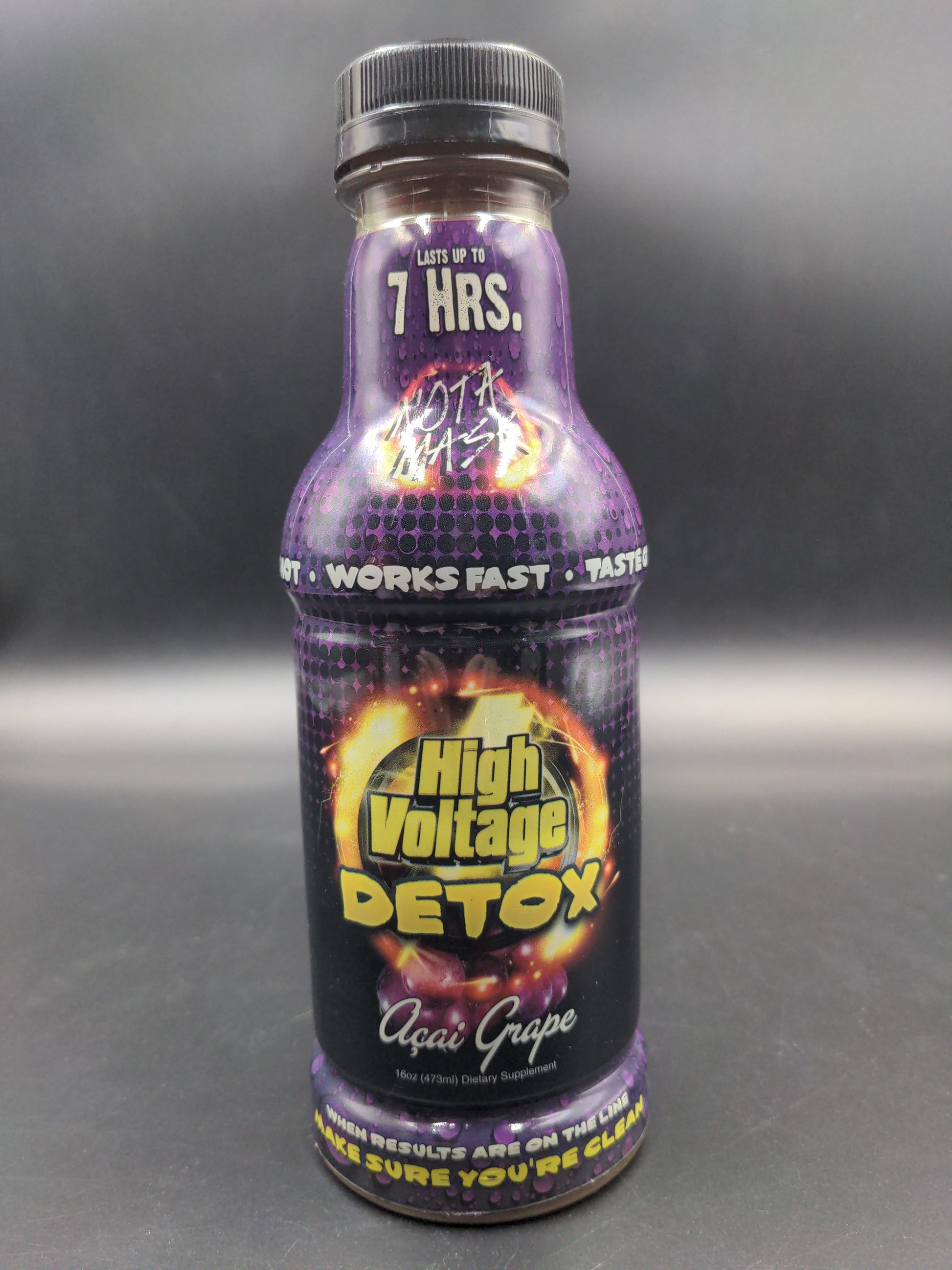 High Voltage Premium Detox Drink 16oz - Acai Grape