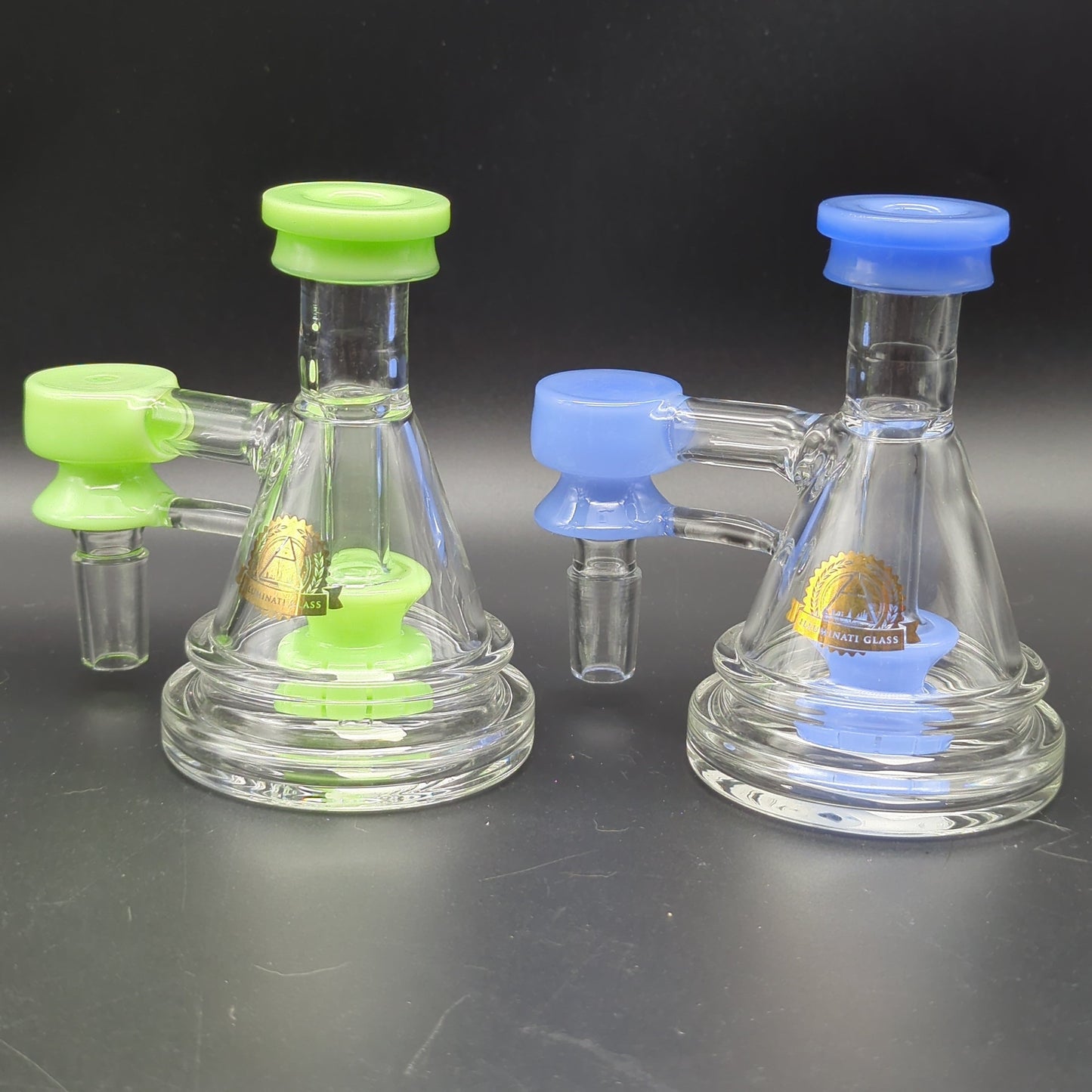 Illuminati Glass Pyramid Ash Catchers 14mm 90 Degrees