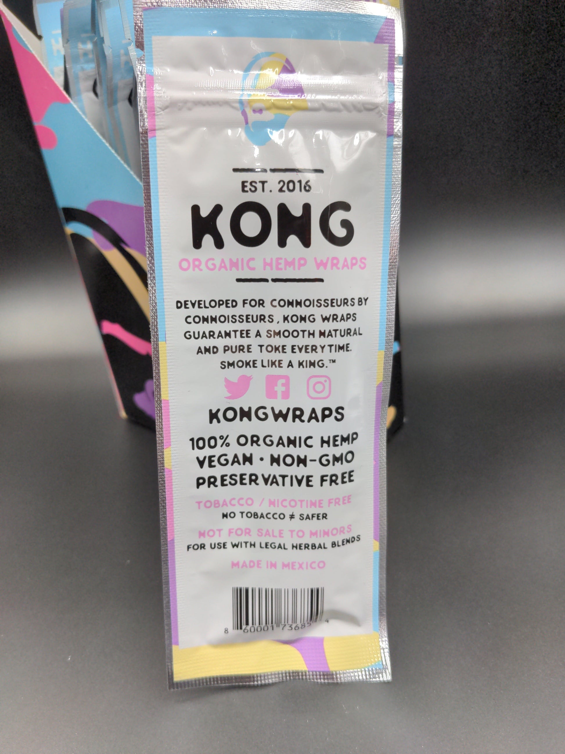 Kong Hemp Wraps - Back of Package