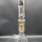 Midnight Glass 15.5" Classic Beaker w/ Tree Perc Amber