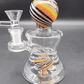 Midnight Glass 7.5" Rainbow Sphere Water Pipe Water Video