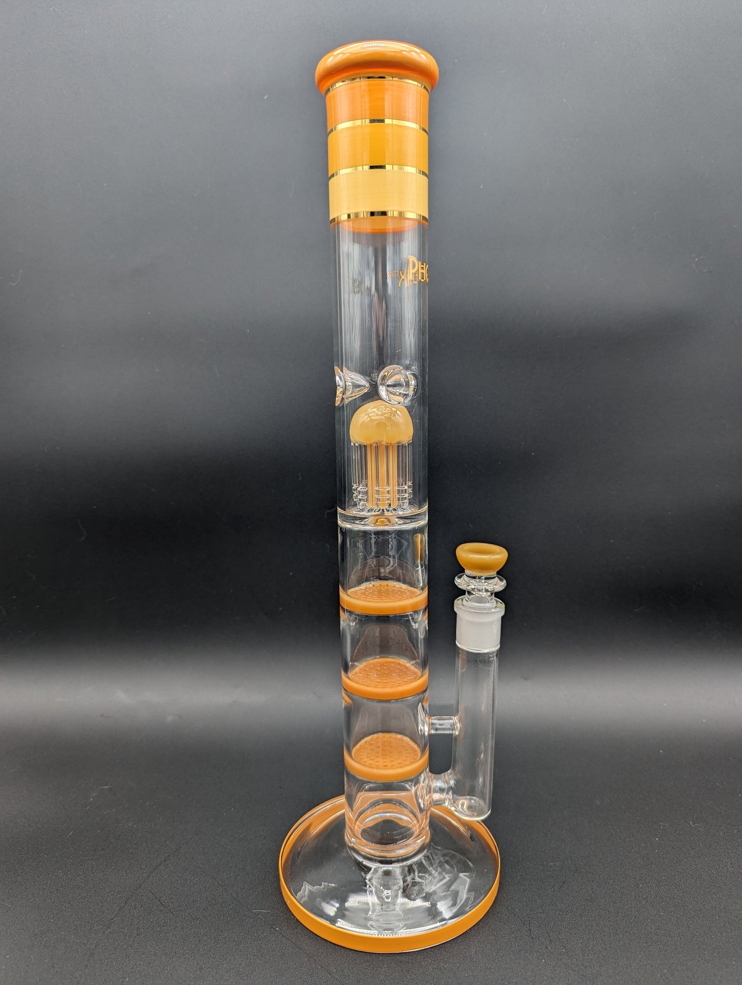 Phoenix 18" Straight Tube Quad Perc Bong