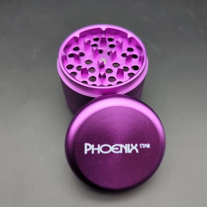 Phoenix 4 Stage Rounded Herb Grinder - purple