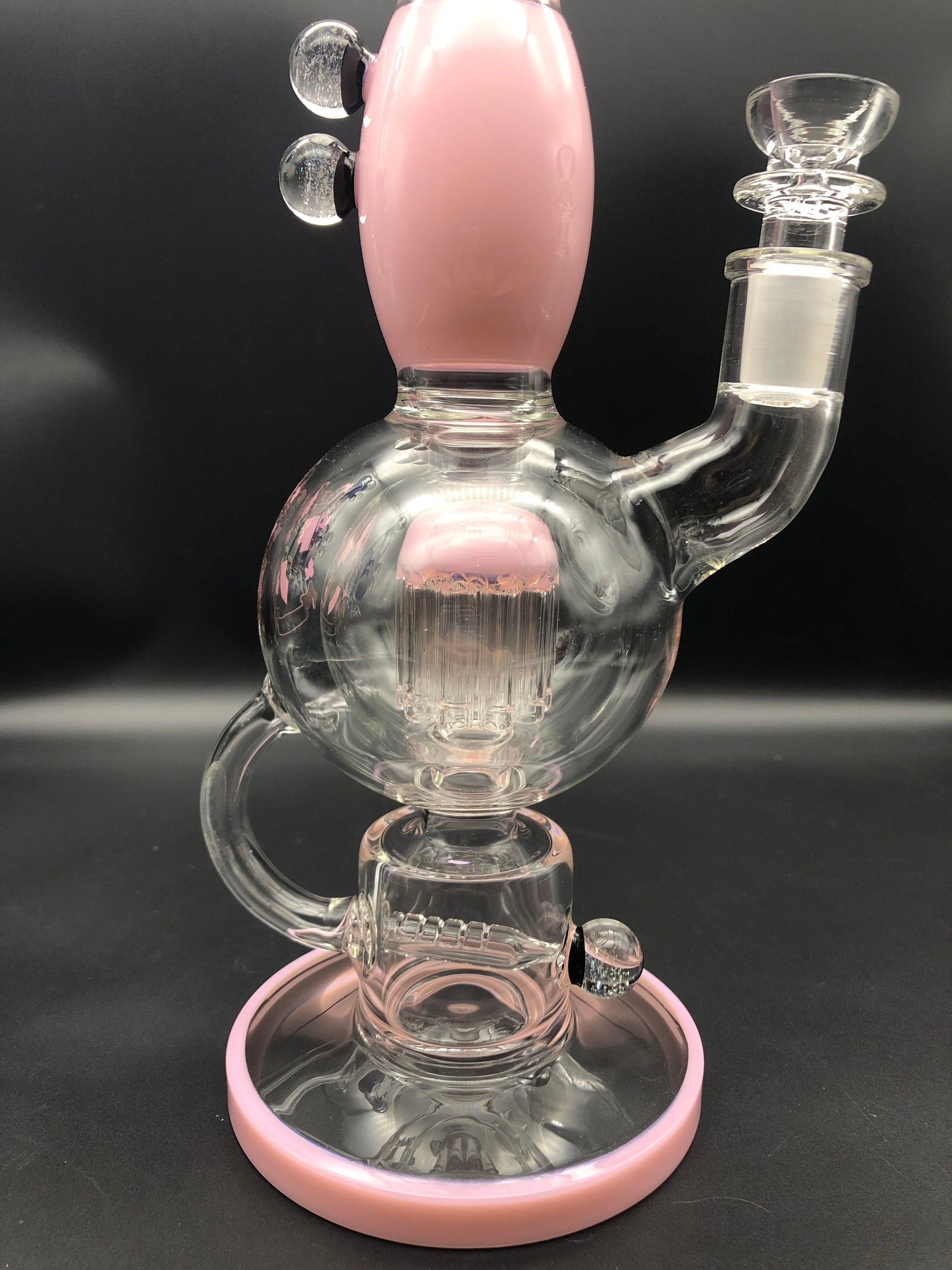 Phoenix Inline Exosphere Water Pipe w/ 10-Arm Tree Perc percs close up