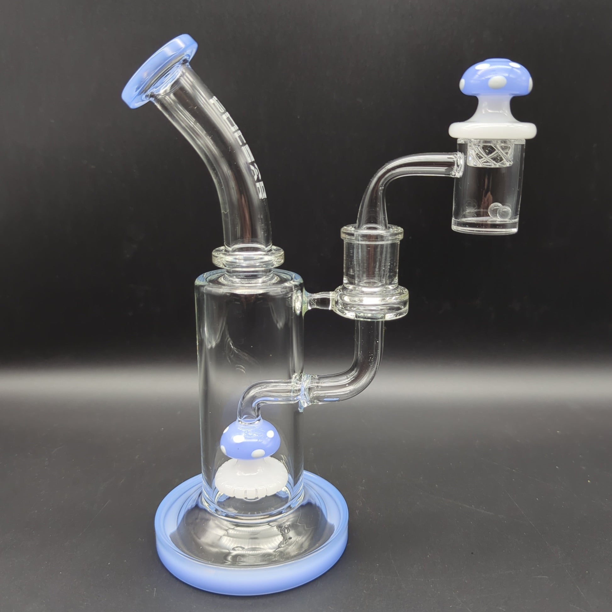 Pulsar Shroom Rig Set w/ Carb Cap | 8.5" | 14mm blue