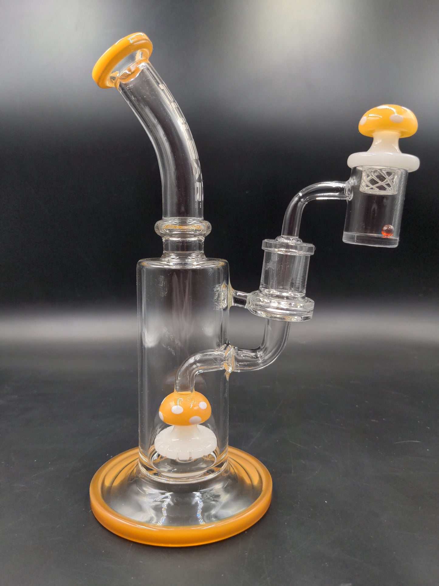 Pulsar Shroom Rig Set w/ Carb Cap | 8.5" | 14mm - orange