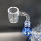 Quartz Flat Top Banger 4mm Thick - 14mm Male Arial View