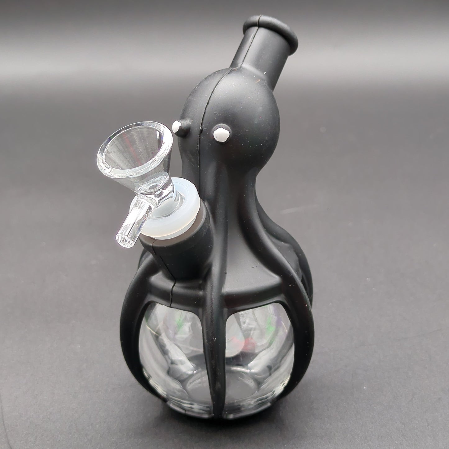 Silicone Wrapped Glass Octopus Bong