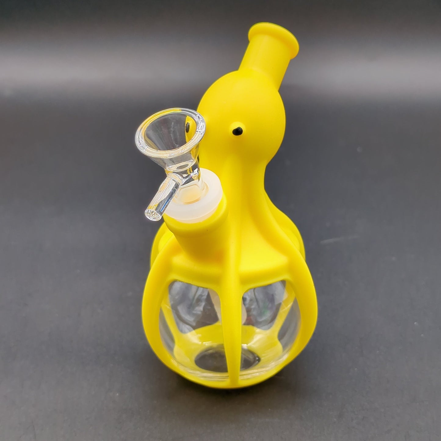 Silicone Wrapped Glass Octopus Bong