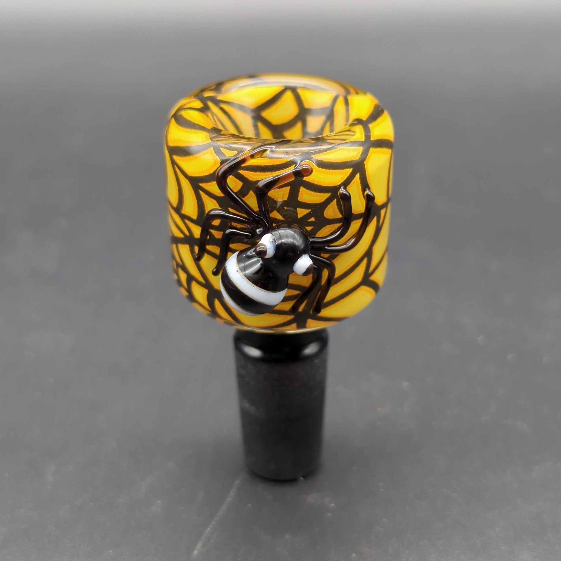 Spider Bowl w/ Webbed Design 14mm Yellow