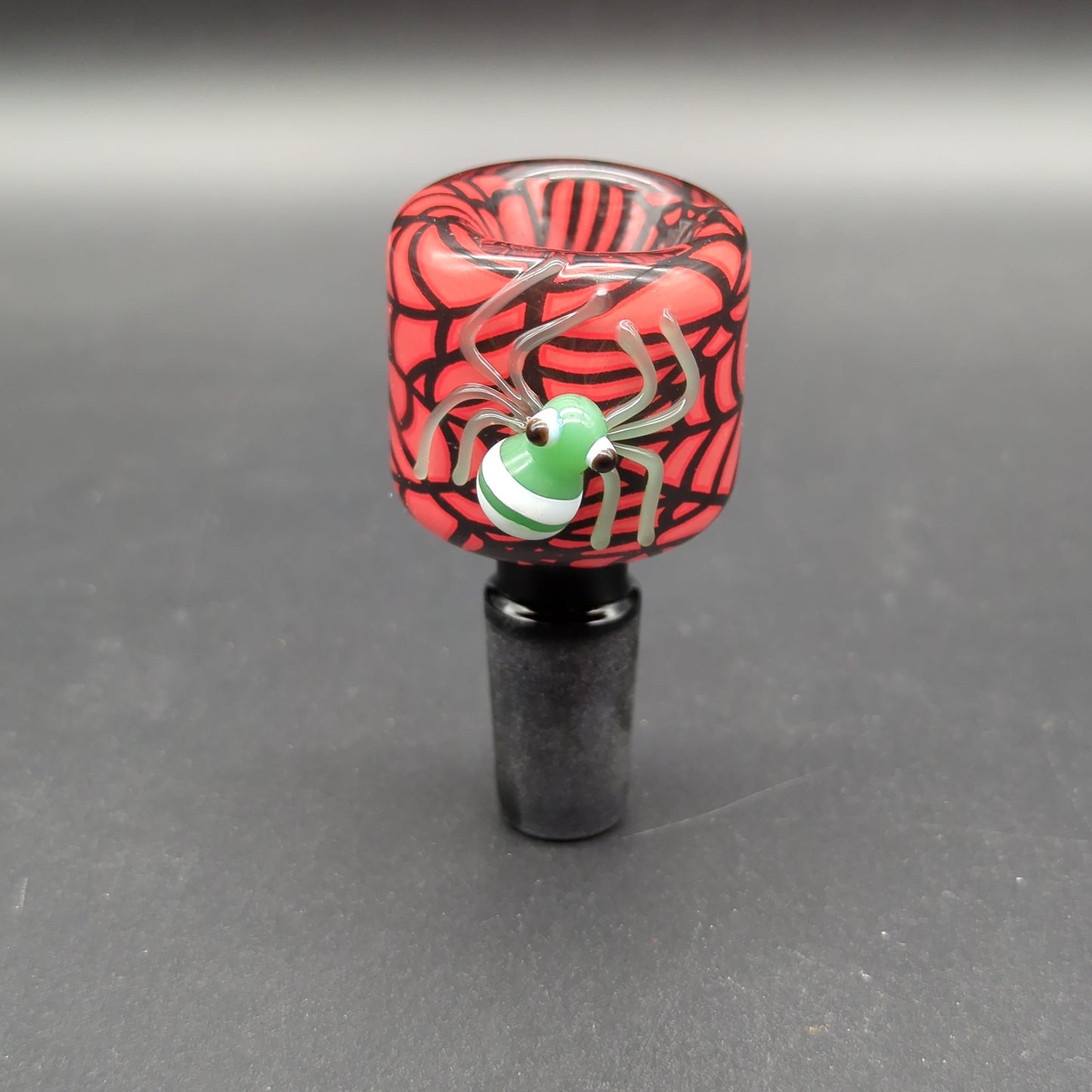 Spider Bowl w/ Webbed Design 14mm Red