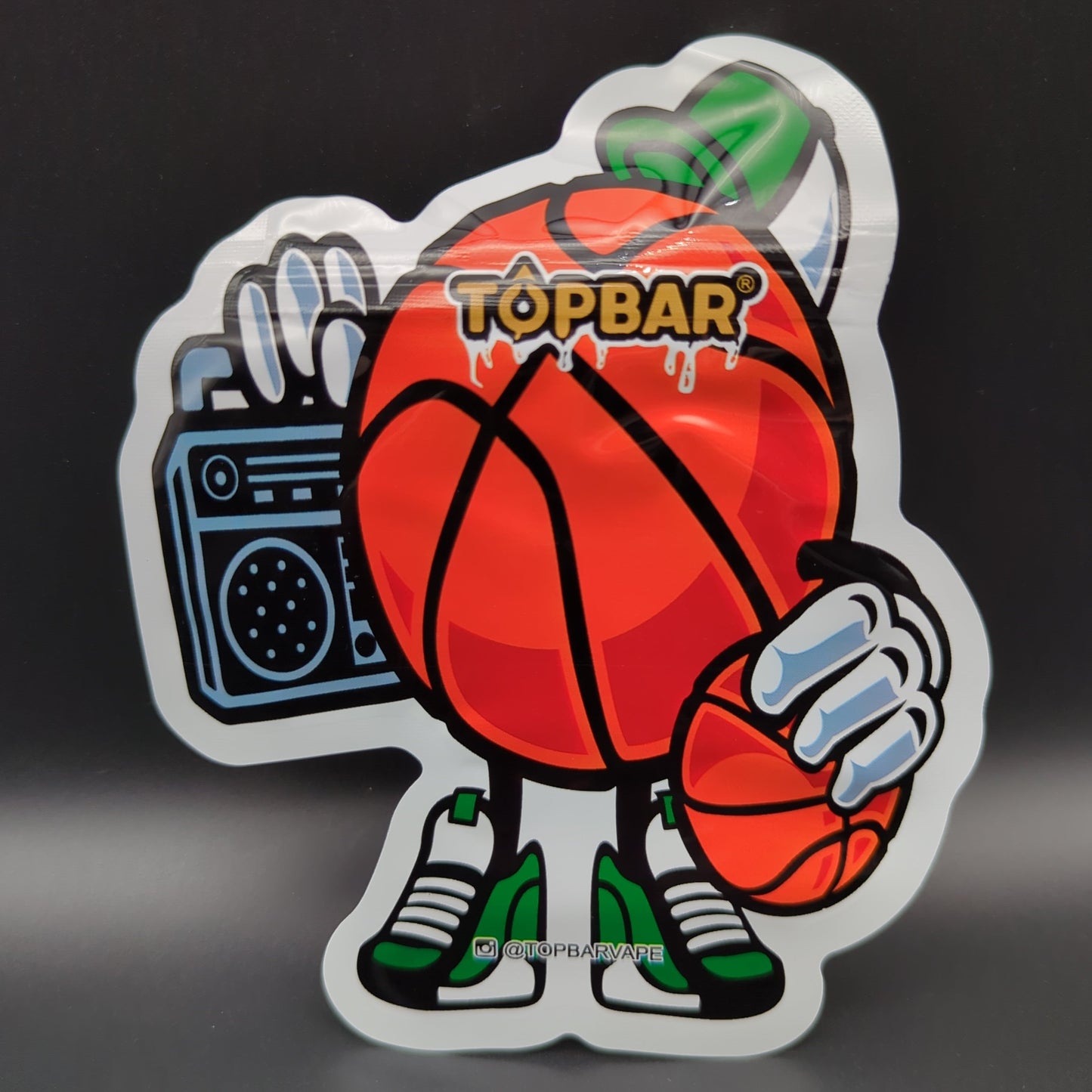 Top Bar Basketball Mylar Eighth Bag