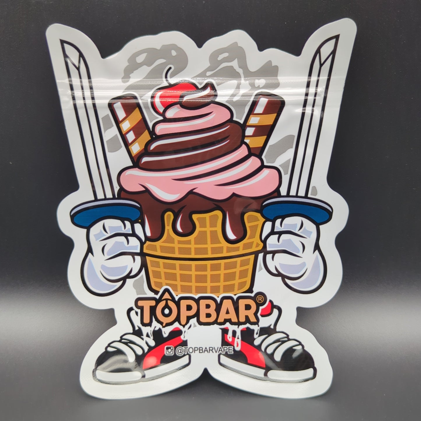 Top Bar Samurai Sundae Mylar Eighth Bags