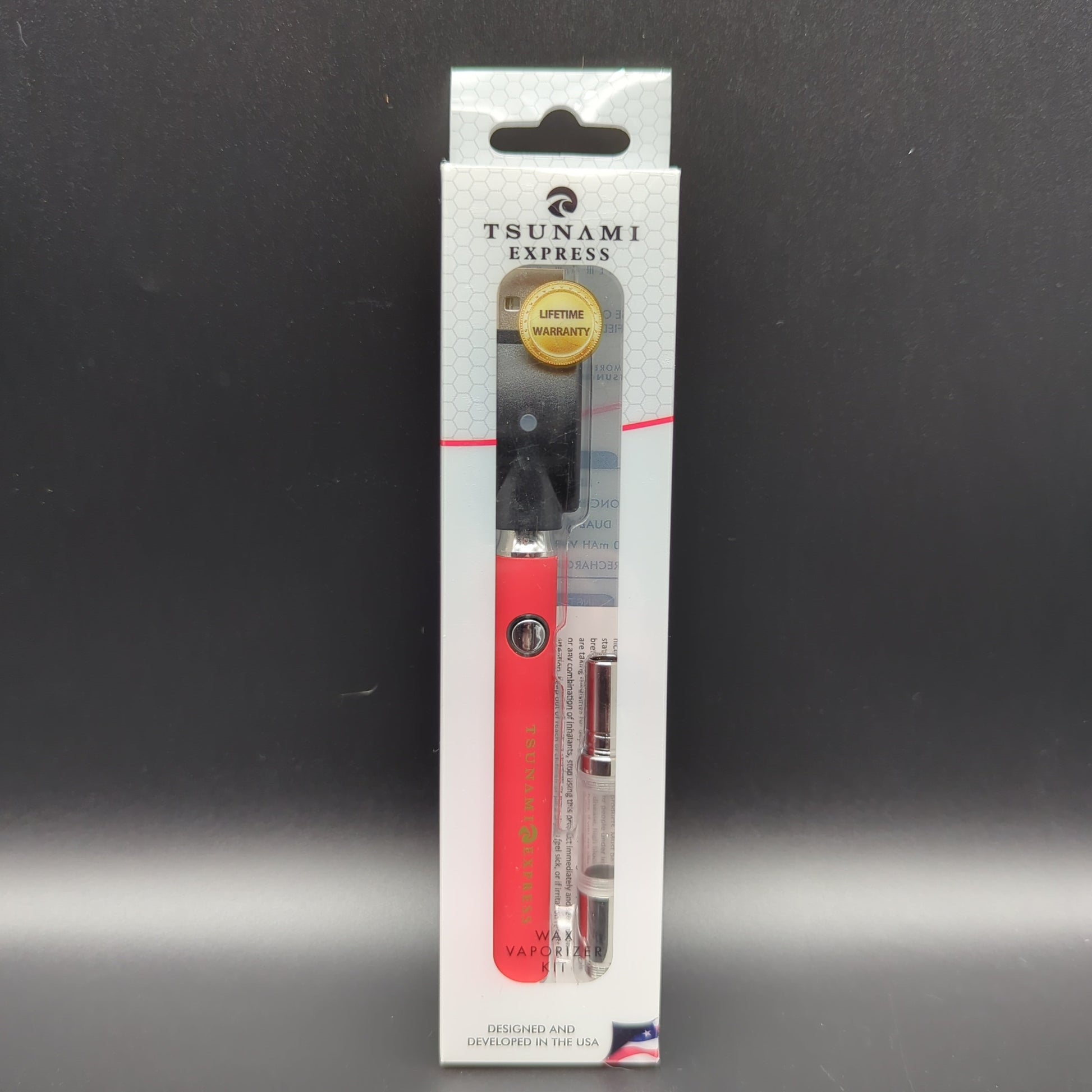 Tsunami 350 mAH Battery + Wax Vaporizer Red